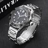 Luxury Solid Stainless Steel Watch Bracelet with Curved End 18mm 20mm 22mm Double Press Folding Buckle Watch Strap Accessories