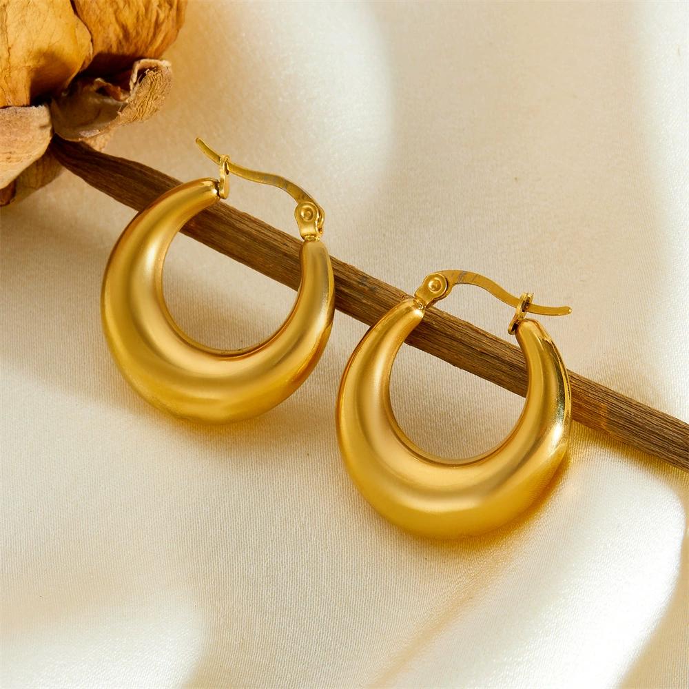 

Htpwe Заявление Серьги-кольца с цирконом для женщин, девушек, трендовая металлическая текстура, золотистые серьги-пусеты 18 карат, аксессуары золотой