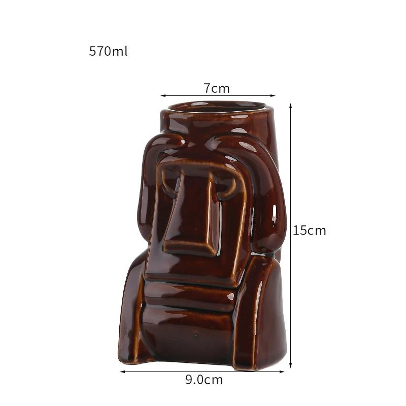 60 Types Ceramic Hawaii Tiki Mugs Creative Cocktail Glasses Beer Glass Martini Glasses Wine Glass Funny Cup Gift for Men