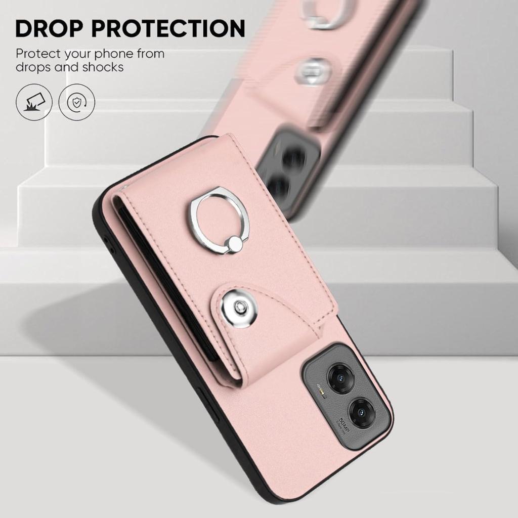 for Motorola Moto G Stylus 5G 2024 Case Wallet Cute Leather Phone Cover Moto G Stylus 2024 case with Card Holder and Stand Ring, Magnetic Clasp,