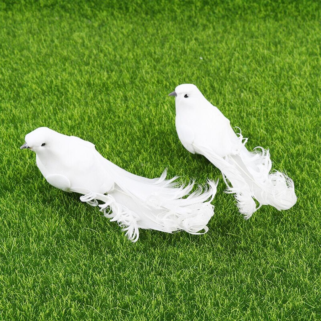 4PCS Artificial Bird Christenings Cute For Wedding