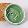 60ml Golden Fish Celadon Porcelain Teacups Kungfu Chinese Tea Cup Longquan Tea Cup Bowl  Household