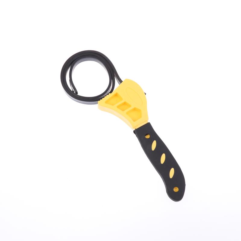 

1Pcs 6/8inch Belt Wrench Oil Filter Puller Strap Spanner Chain Wrench Strap Opener, Adjustable Disassembly Tool