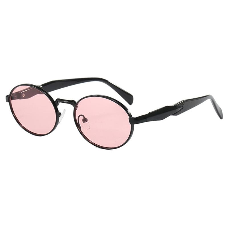 

Luxury Oval Women Sunglasses Fashion Elliptic Metal Sun Glasses For Ladies Stylish Summer Driving Shades