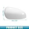 ABSOPRO Rearview Mirror Cover Cap, Right Door Mirror Cover, Compatible with Toyota Prius C 2012-2018, ABS Plastic, White