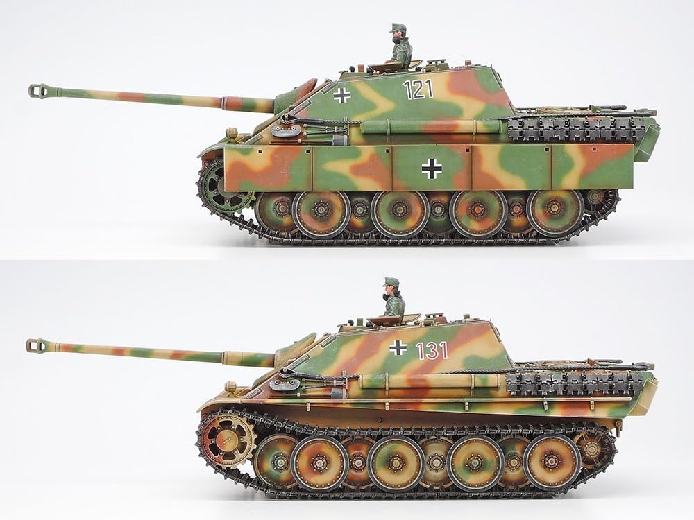 Tamiya Military Miniature Series 203 German Jagdpanther Late Production Tank Destroyer Plastic Model Kit 35203 No. 1/35