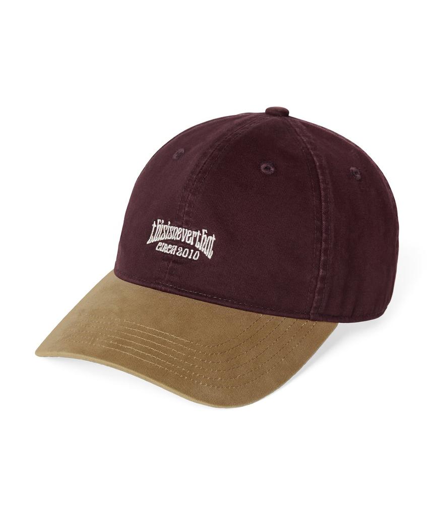 THISISNEVERTHAT Small Rs-Logo Cap Burgundy/Beige