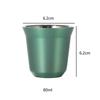 Summer  Simple Flat Bottom Cup Stainless Steel Double-Layer Inner Tank Capsule Coffee Cup High-Grade Solid Color Water Cup