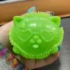 Mini Fuzz Cat Squeeze Toy Stress Relief Fuzzy Ball Fidget Toy Focus Aid Relaxation Anxiety Relieving Office Desk Toy