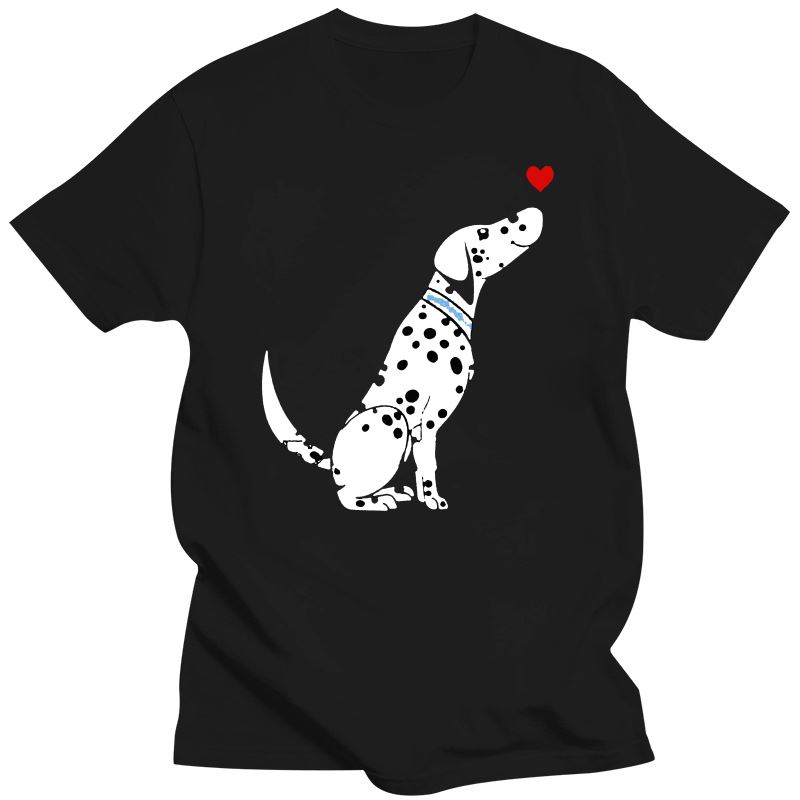 Cotton Oneck Unisex T Shirt Custom Printed Tshirt Cute Dalmatian Unisex Tshirt