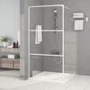 VidaXL Shower Wall Screen Partition Shower Cabin Bathroom Interior Splash Resistance White 100x195 Cm 152122