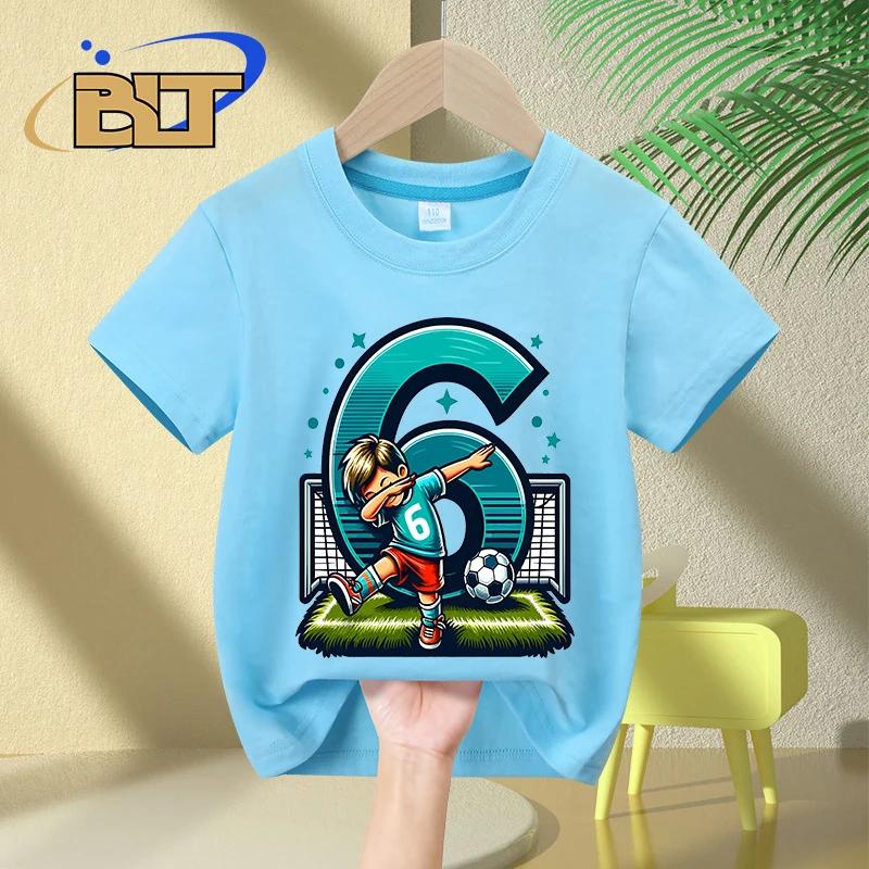 6yearold boy birthday Tshirt summer cotton shortsleeved kids top birthday gift