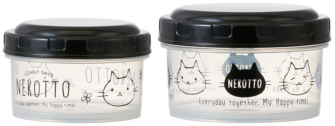 

Skater Nekotto Food Large and Made in Set of 2 Container, Small, 630ml, Japan, RFC2S,
