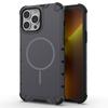 For iPhone 13 Pro Magnetic Case Corrugated Texture Heat Dissipation Shockproof TPU+PC Phone Back Cover