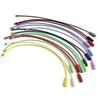10pcs Colorful Stainless Steel Wire Luggage Tag Key Chain Clip Durable And Easy To Install Perfect For Travel And Everyday Use