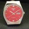 AUTOMATIC 6309A VINTAGE SEIKO 5 JAPAN MENS RED COLOR DIAL WATCH A701652-5 R206c-a701652