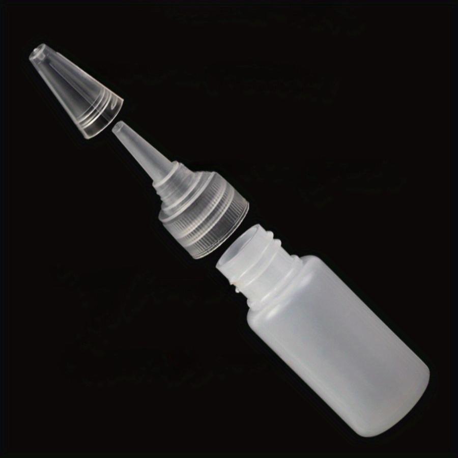 10pcsEmpty PE Plastic Glue Bottles With Screw-On Lids Squeeze Liquid Ink Oil Dropper Bottles 10ML/20ML30ML/50ML Wholesale