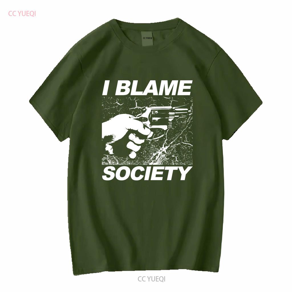 I Blame Society T Shirt Totally Fu Ked Up Gregg Araki Cult Film 90s Goth  Vintage Washed Slightly Streetwear Unisex Graphic