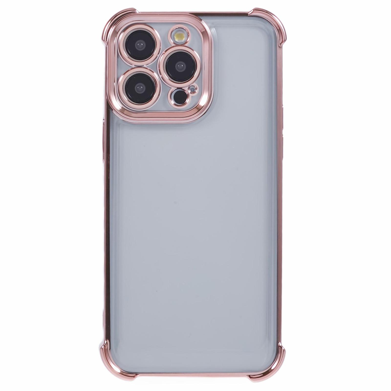 

For iPhone 12 Pro Max Case Love Heart Frame Electroplated TPU Phone Cover E