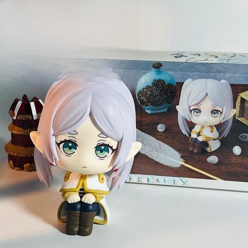 Frieren Beyond Journeys End Q Version Head Model Pvc Figurine Desktop Decoration For Fans
