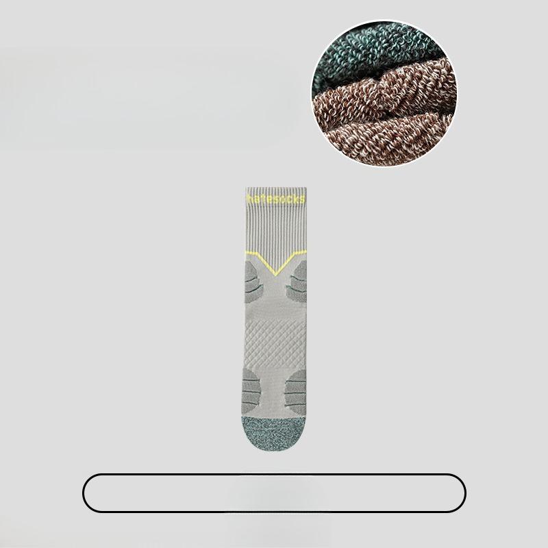 Men's Spring and Autumn Trend All Kinds of Sports Shock Absorber Towel Bottom Sweat Non Slip Tube Socks