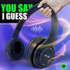 Adults Lip Reading Game with Headphone 40 Cards 2-4 Players Interactive You Say I Speculate Board Game Party Game Night Essentials