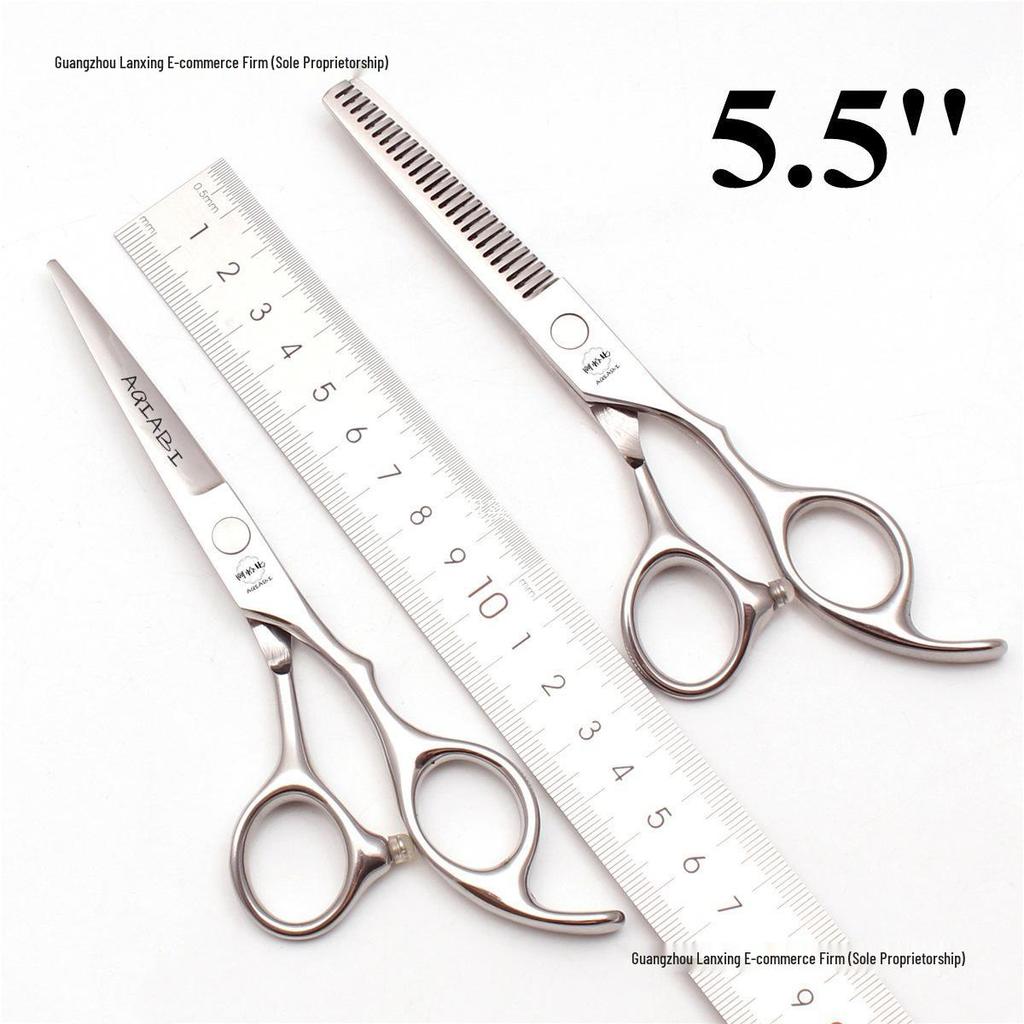 Professional Japanese Steel Hairdressing Scissors & Thinning Shears Set for Seamless Cuts & Bang Trimming