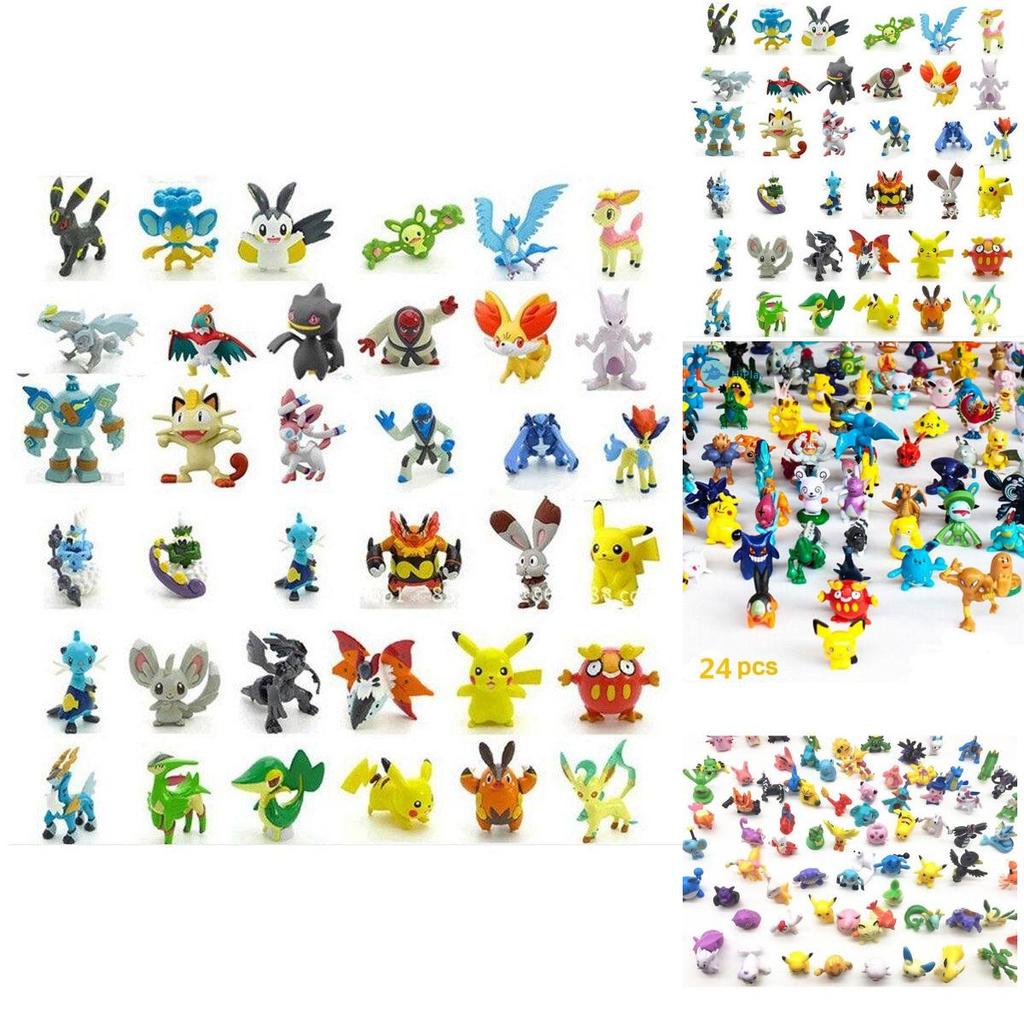 24 Adorable Pokemon Figures For Collectors And Fans 2-3cm Size