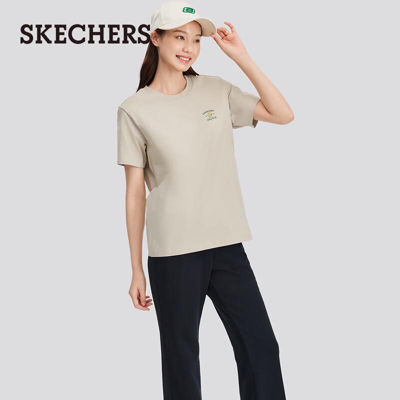 Skechers Women s Knitted Short Sleeve T-Shirt L225W173 S