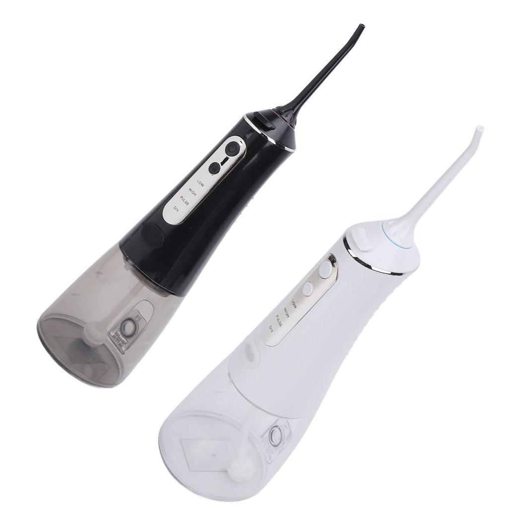 Portable Oral Irrigator 300ml Tank 4 Modes Water Resistant Cordless Teeth Cleaner for Home Office Tr