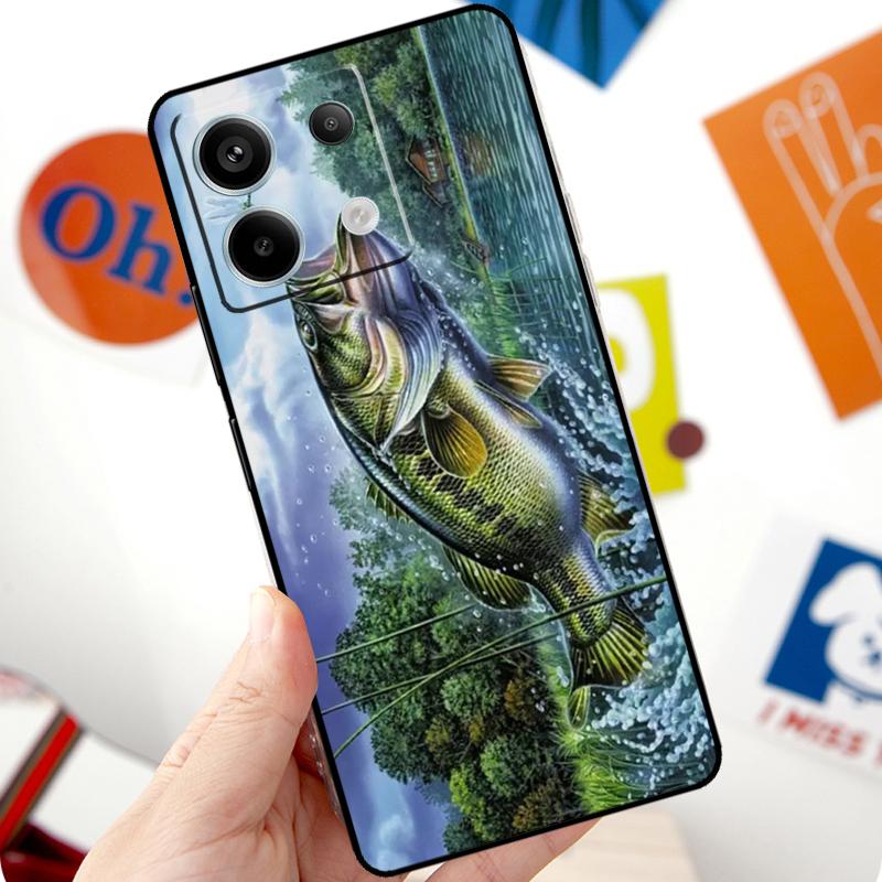 Bassangelköder Haken Tackle Hülle Für Xiaomi Redmi Note 14 10 11 12 13 15 Pro Plus Hülle Für Redmi 15 15C 13C 12C 10C 14C