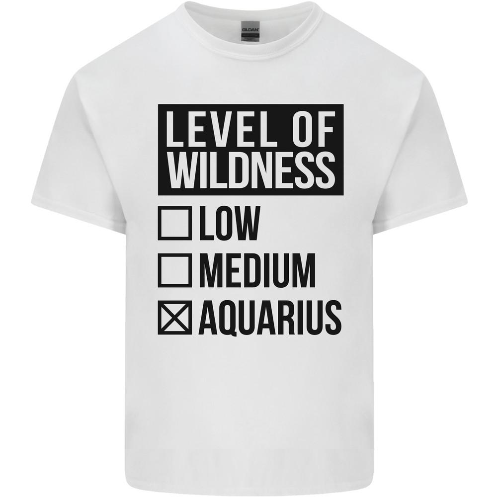 Levels of Wildness Aquarius Mens Light Cotton T-Shirt