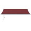 VidaXL Auvent rétractable automatique bordeaux 350x250 cm 3215324