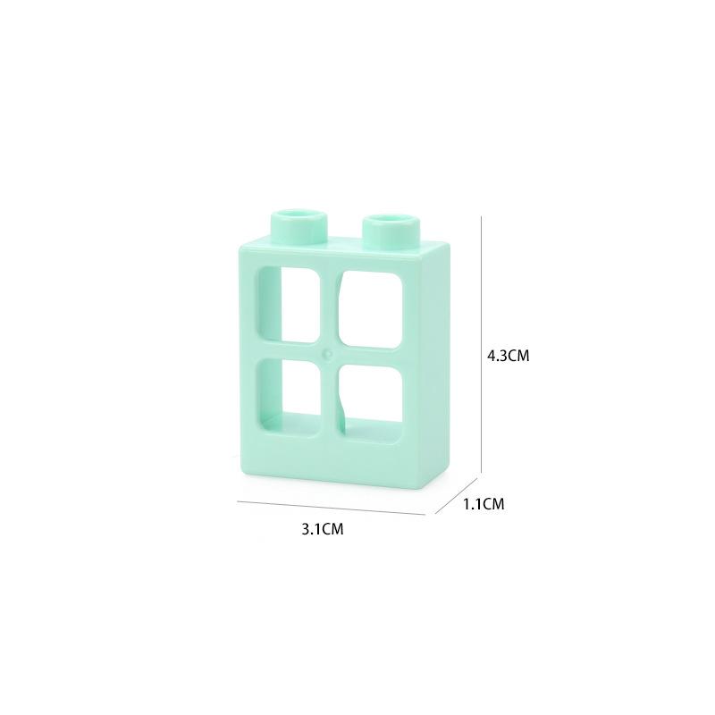 Big Size DIY Building Blocks Window Doors And Household Bulk Parts Model Compatible Large Bricks Toys Accessories Kids Toy Gifts