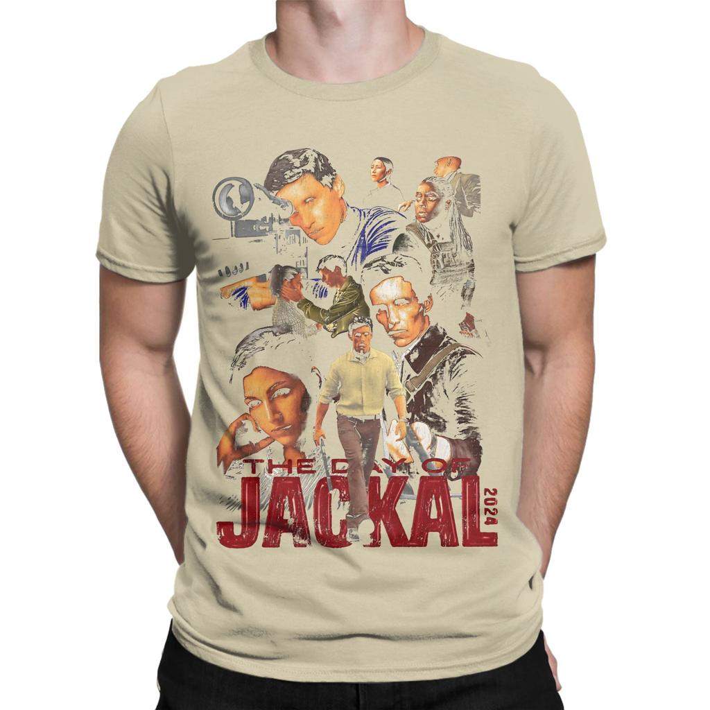 Stiller Retro Thriller Poster Der Schakal Tag Staffel Neuheit 100 Baumwolle T-Shirt Der Schakal Tag Staffel Oberteile T-Shirts Für Unisex