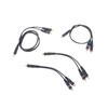 Distributor Converter Speaker Gold Cable Cord Line Cooper Wire 2 Rca Female To 1 Rca Male Splitter Cable Audio Splitter