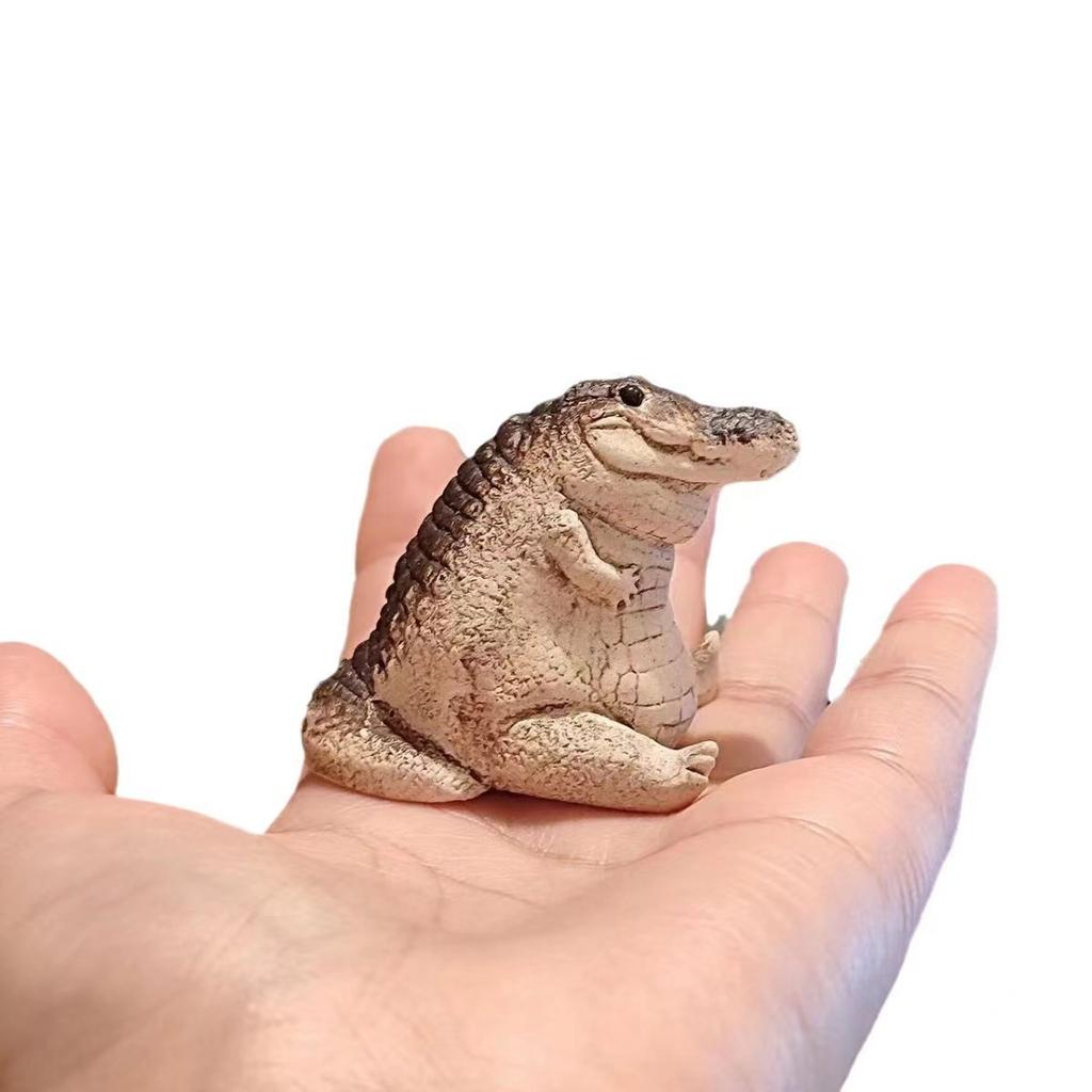 1pc Little Crocodile Tea Set Decoration Cute Home, Exquisite and Creative Desktop Crafts Ornament