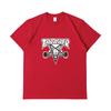 A1-07 Summer Thrasher Letter Print T-Shirt Men Women Oversized Cotton Short Sleeve Casual Streetwear Tee Top