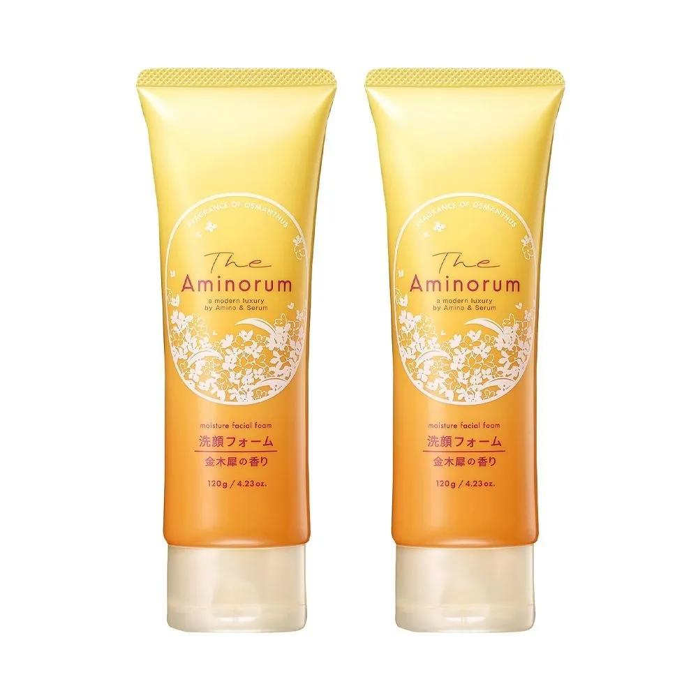 Kumano Yushi D. Amino Ram Osmanthus Scent Facial Foam Cleanser 120g (2 packs)
