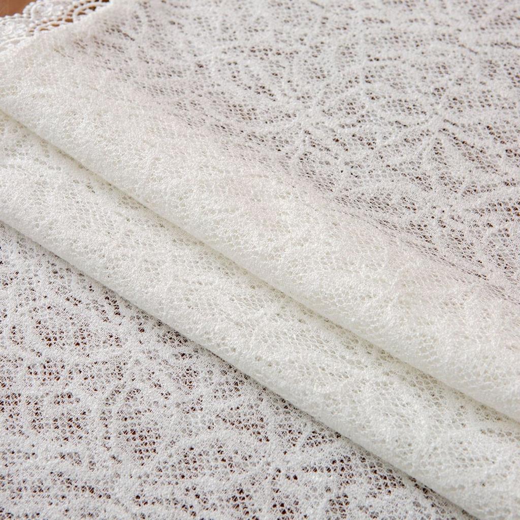 Dentelle Dentelle Chemin de Table Napperon Housse en Tissu Housse Serviette Cache-Poitrine Tissu Simple