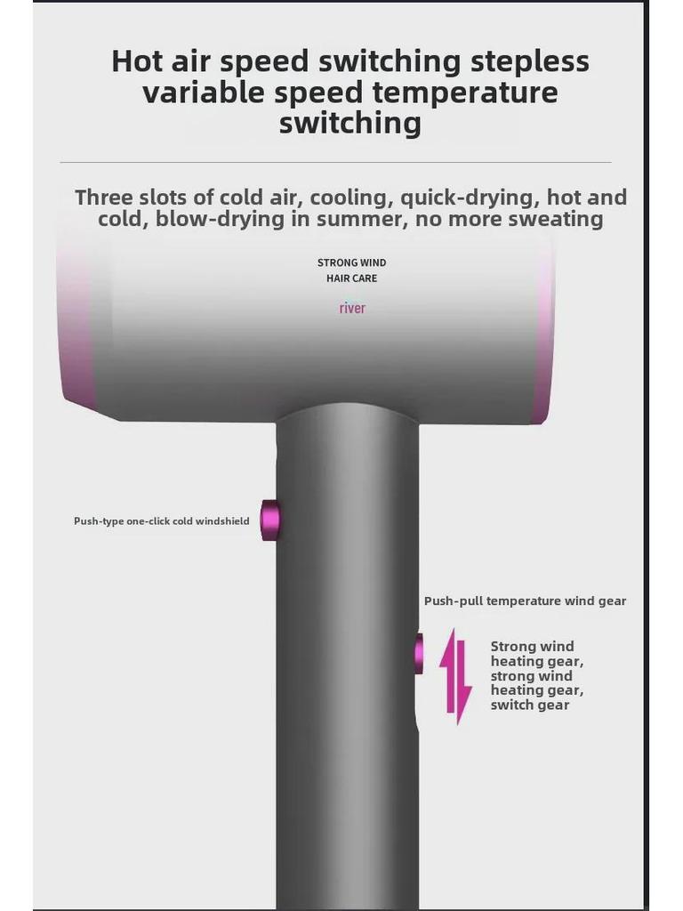 Superior High-Power Blue Light Hair Dryer - Celebrity Favorite Gift