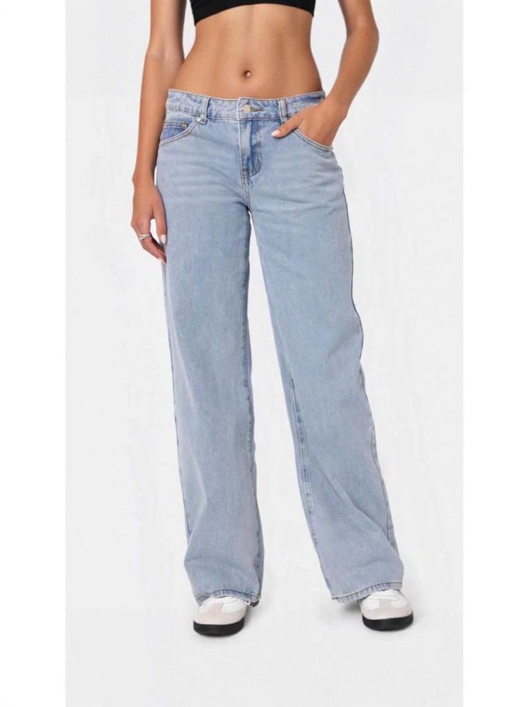 Russian Fashion: Women's High Waist Extra Long Wide Leg Jeans 2025
