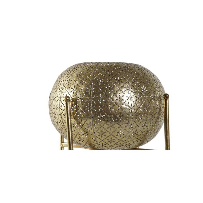 Bougeoir en métal et verre - Home ESPRIT - Doré - Multicolore - 24x24x20 cm