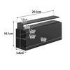 Yamazaki Tower Wrap X X Easy 10508 Under-Cabinet Holder, Black, W5.8 D20.5 H10.1cm, Setup, Space-Efficient,
