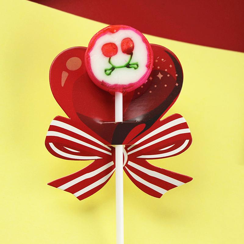 50 ks červené srdce mašlička lízátka ozdobná přání na svatbu na Valentýna narozeninové party potřeby cukroví dekorace dárky dárek