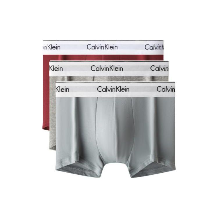 Calvin Klein Modern Gravity Cotton Anti-Chafing Boxer Shorts 3-Pack Men Underwear NB2380-CC9