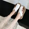 Retro Fashion Muffin Thick Bottom Comfortable Versatile Lazy Sandals Women's Outer Wear 2025 Spring and Summer New Bag Head Half Slippers