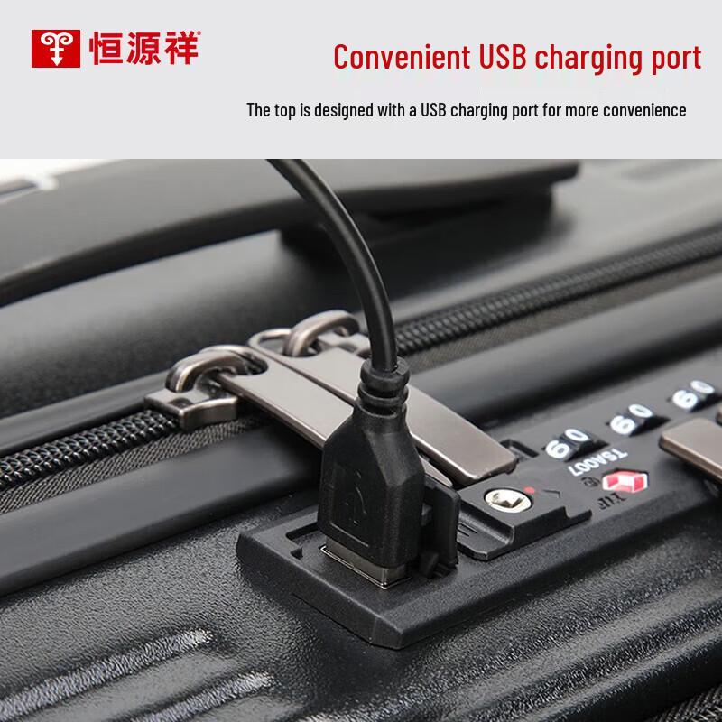 Hengyuanxiang Business Front-Opening PC Spinner Luggage