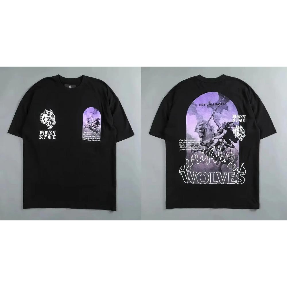 2025 Darc Sport Wolves T-Shirts Oversized Bodybuilding Gym Men Clothing Fugees Graphic Short Sleeve Top Tees Darcsport T Shirts