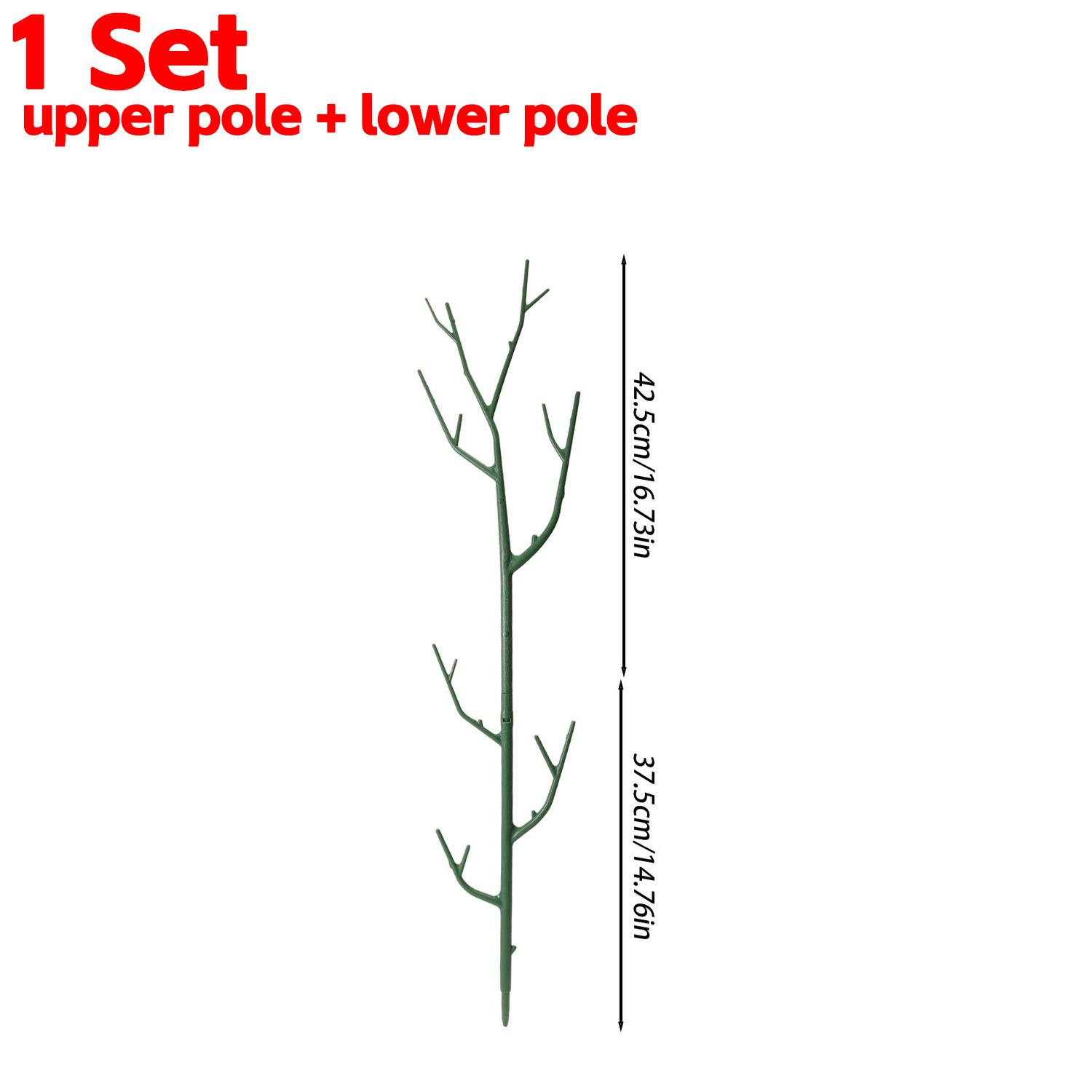 

Stackable Plant Support Garden Potted Flower Tree Branch Plants Stakes Home Garden Decoration Support Racks with Clips Straps